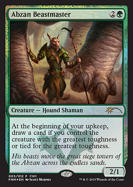 (Promo-FNM)Abzan Beastmaster/アブザンの獣使い